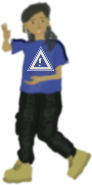 Super Aware Kid a super hero. Clicking on it will launch our contest app site.